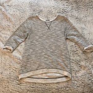 H&M gray and white sweater
